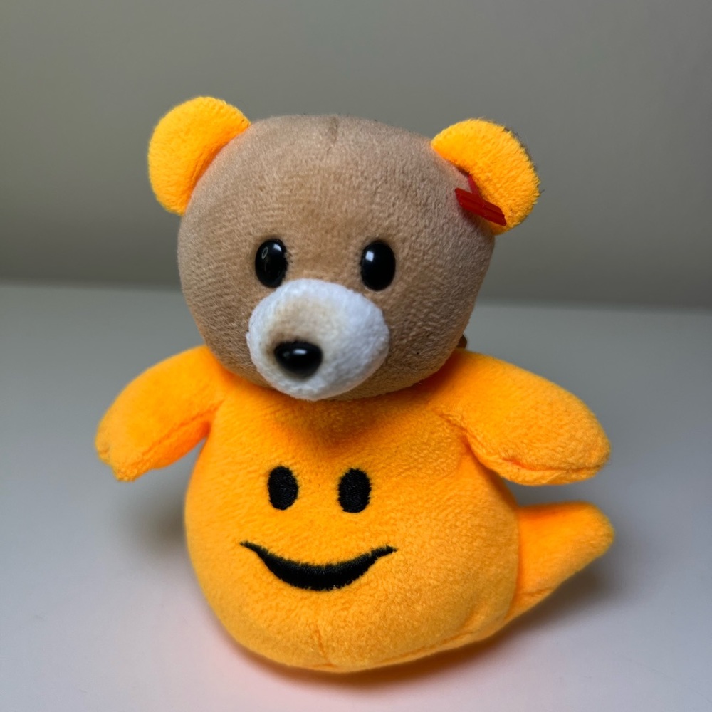 Ty Halloweenie Beanie Baby - Grizzly The Ghost Bear (3 Inch) 2012 Halloween